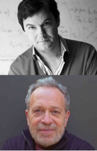 Piketty (top) and Reich have both taken on the subject of Inequality